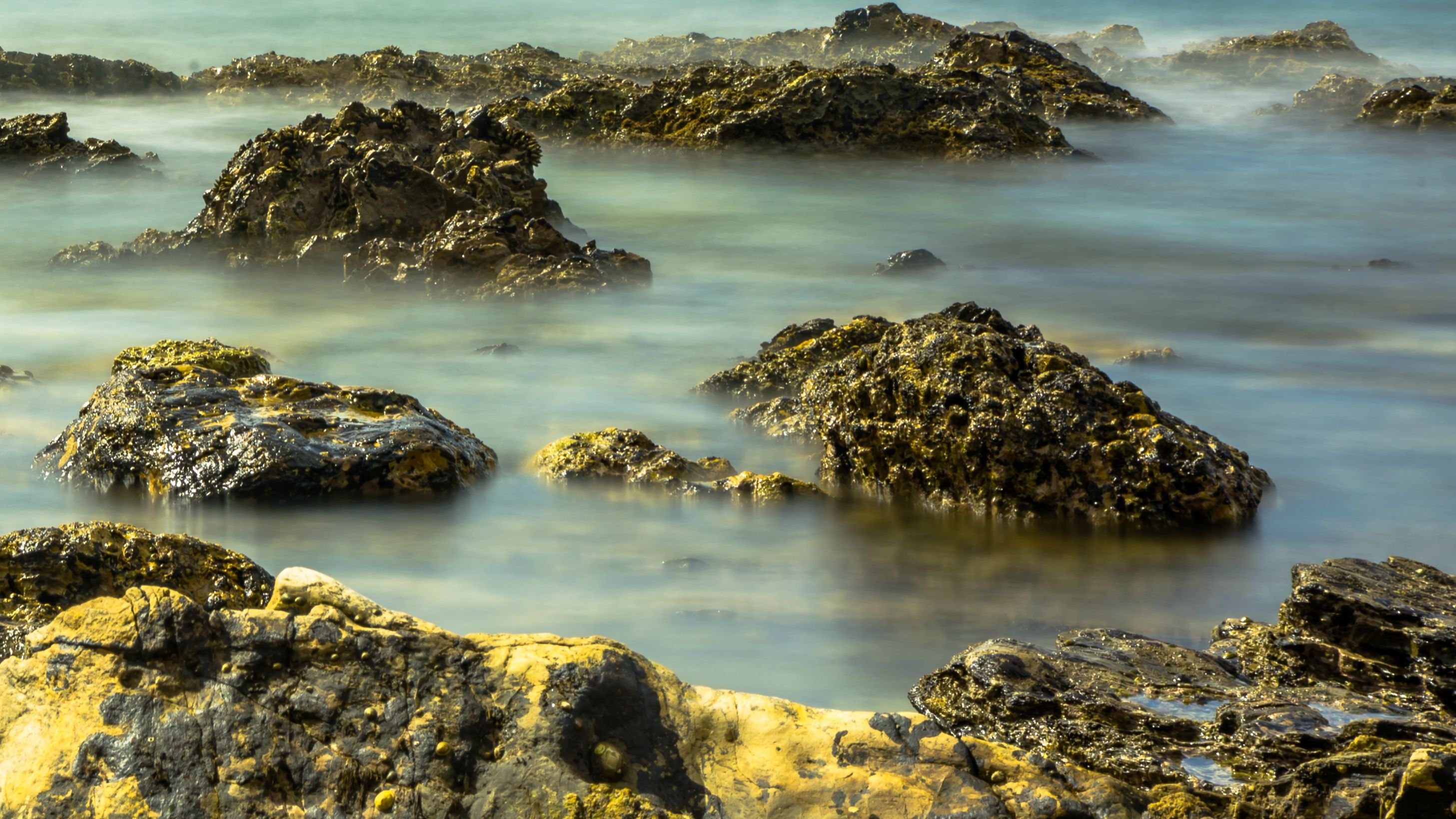 Stepping Stones In Corona Del Mar Ca Wallpaper - Sea - HD Wallpaper 