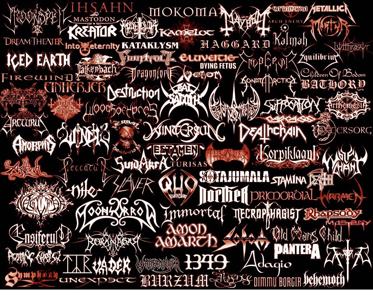 Heavy Metal Band Logos - HD Wallpaper 