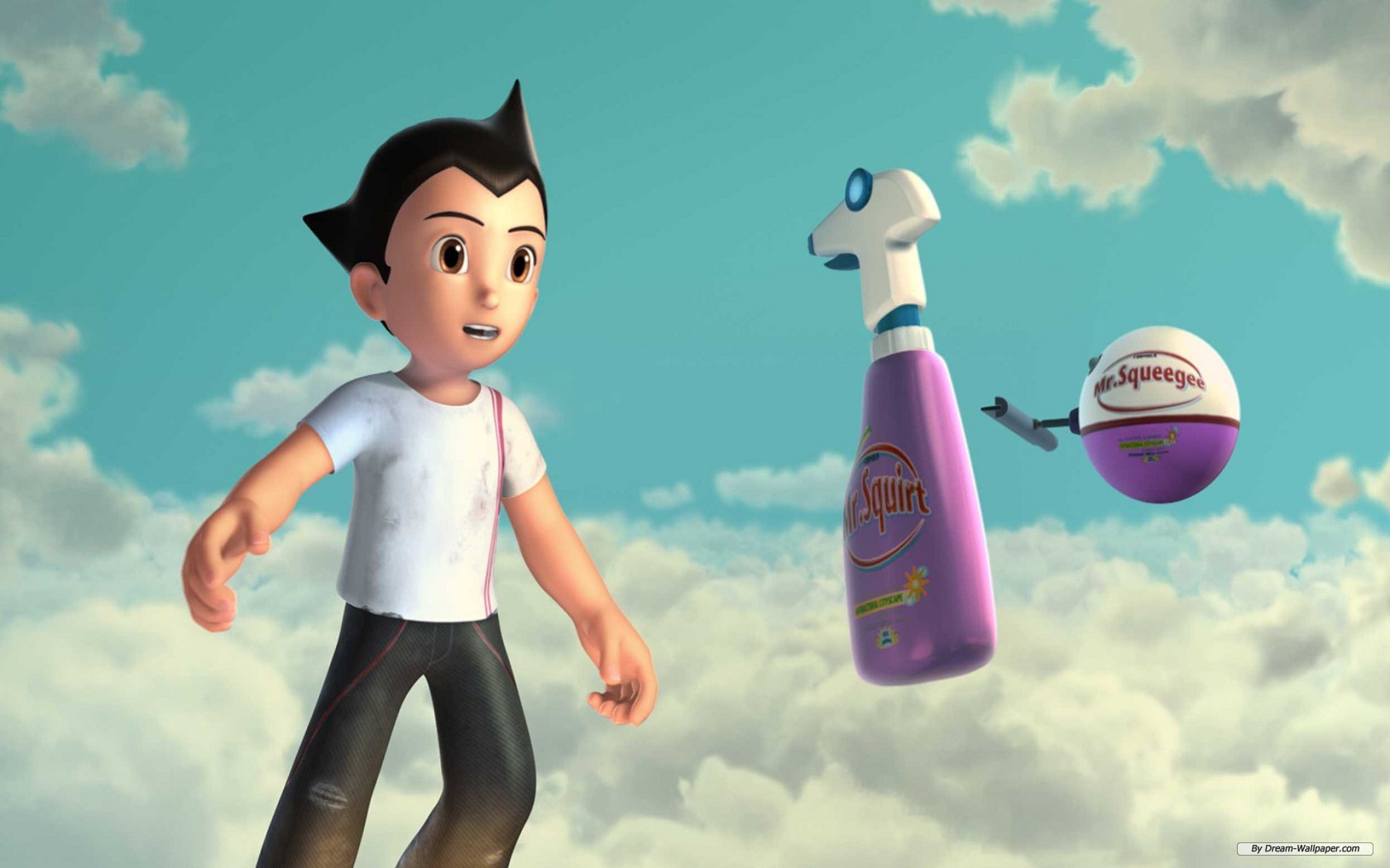 Free Cartoon Wallpaper - Mr Squirt Astro Boy - HD Wallpaper 