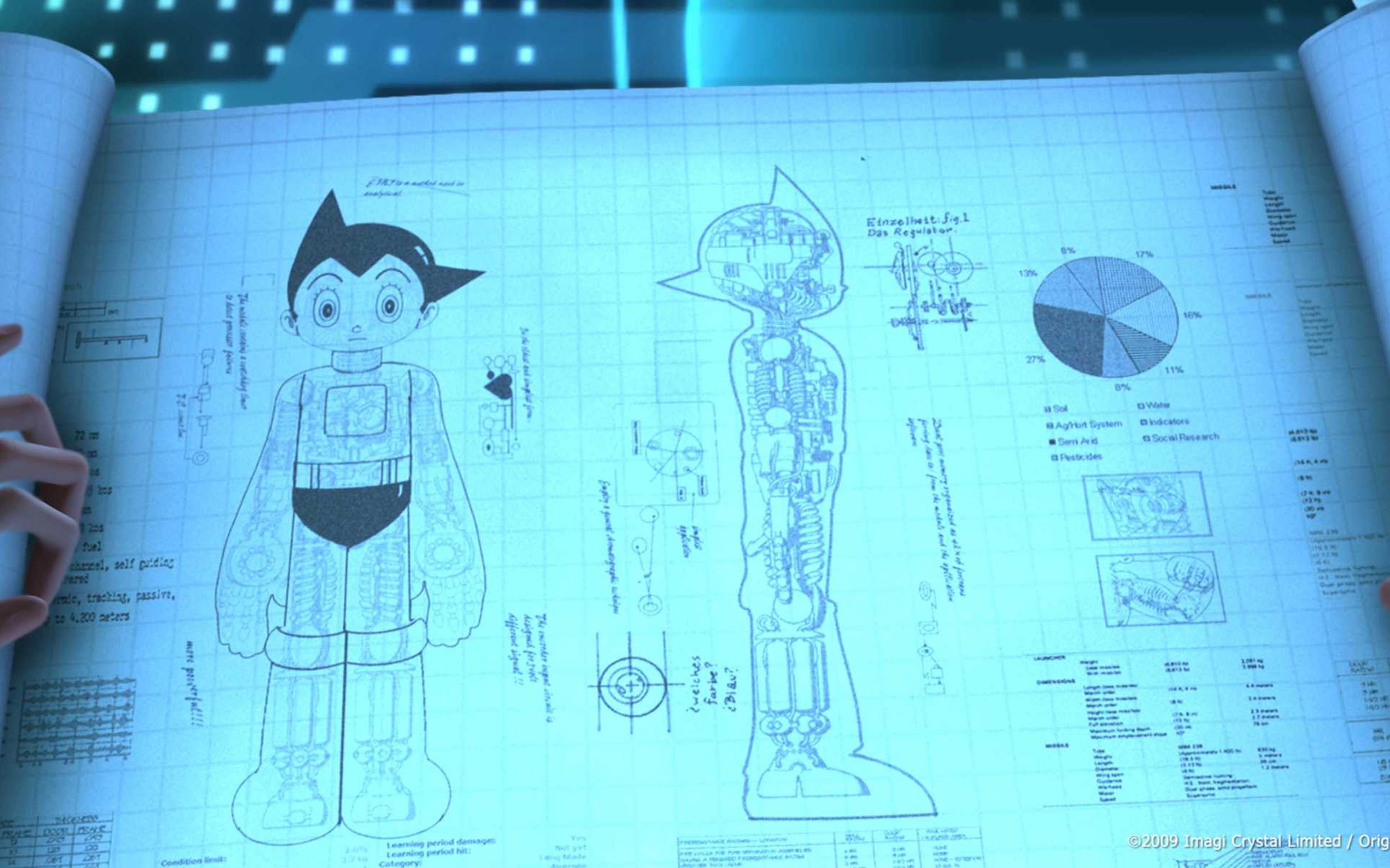 Astro Boy Hd Wallpaper - Astro Boy Movie Blueprint - HD Wallpaper 