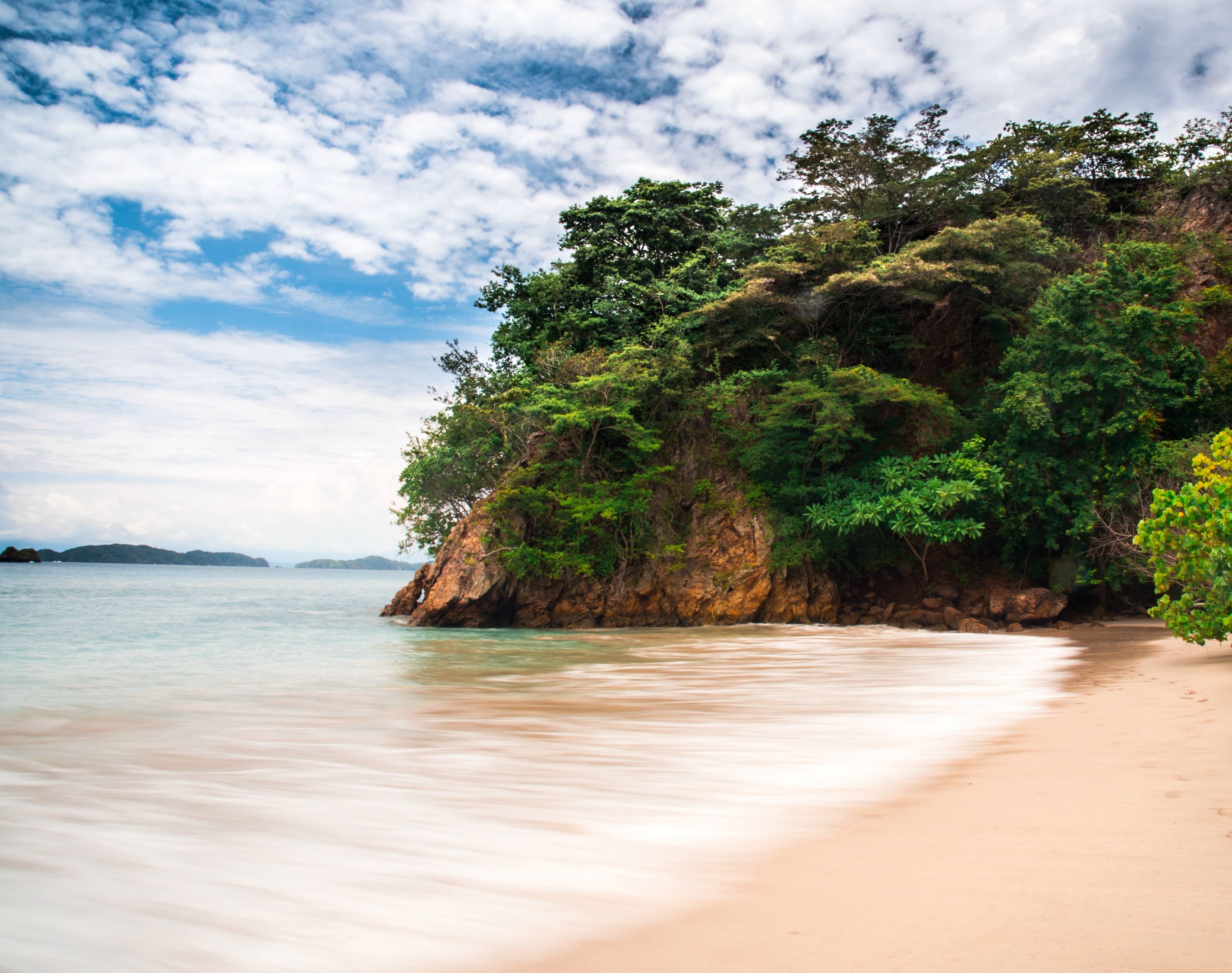 Pacific Coast Costa Rica Wallpaper - Costa Rica Islands Pacific Coast - HD Wallpaper 
