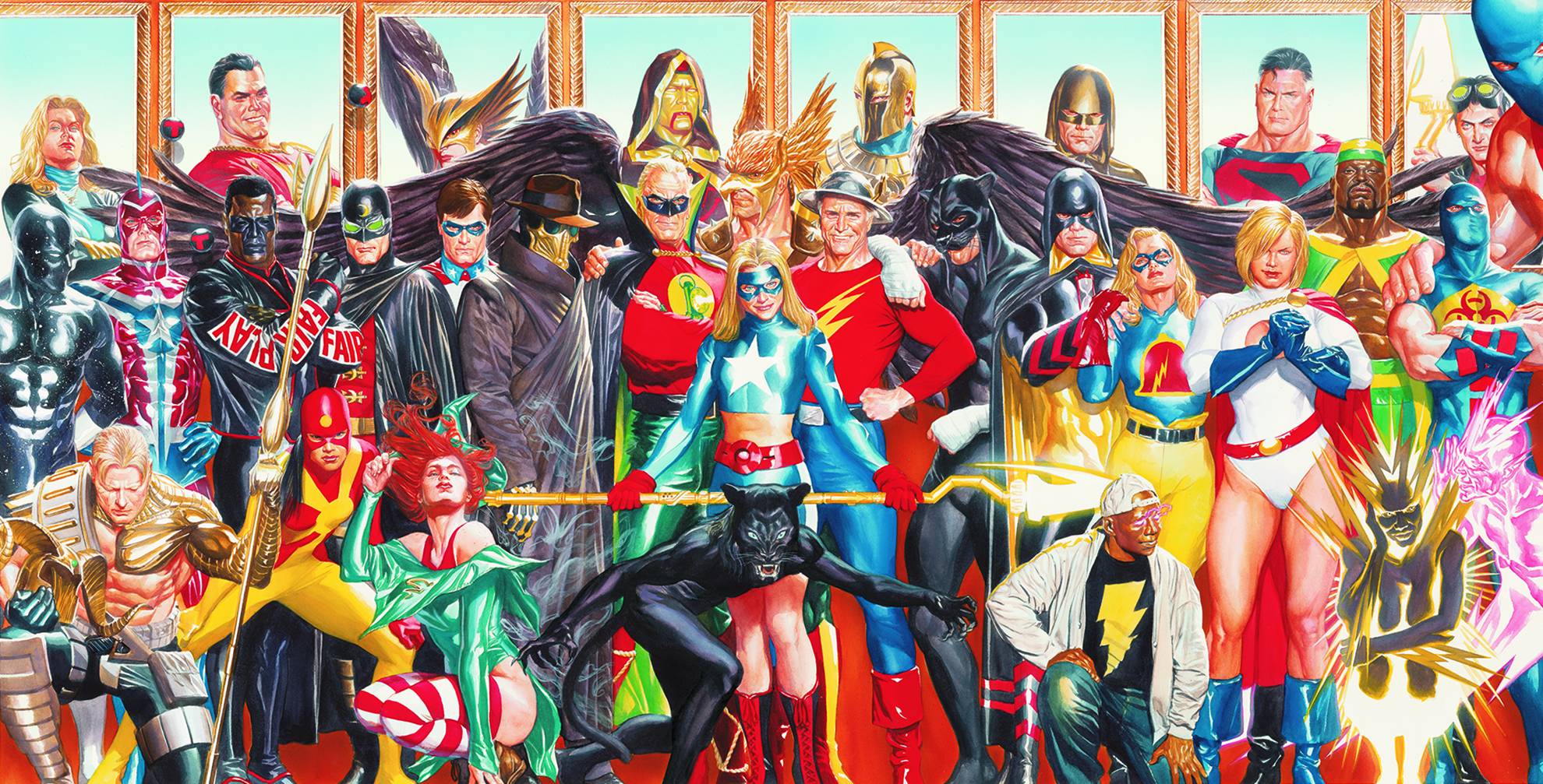 Justice Society Of America Alex Ross - HD Wallpaper 