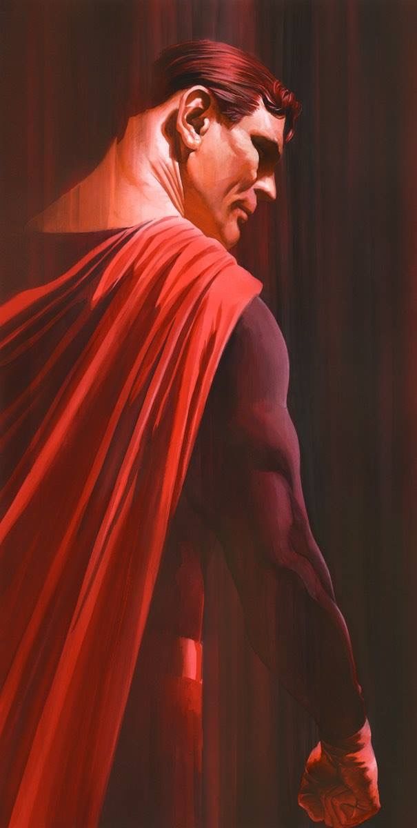 Alex Ross Superman Back - HD Wallpaper 