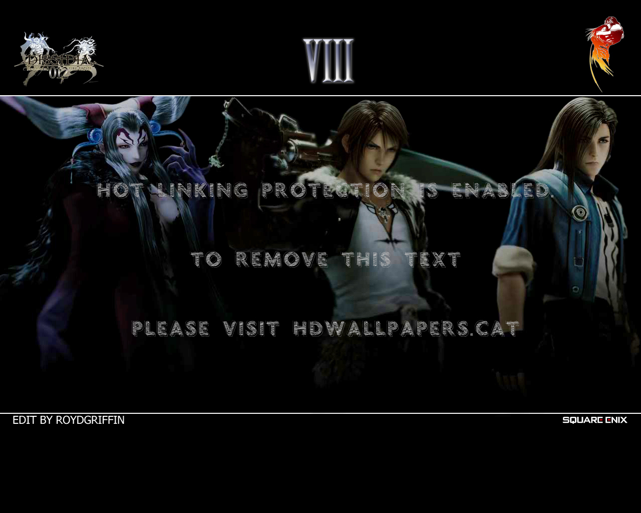 Final Fantasy Viii Black Background Ffviii - Final Fantasy Dissidia 012 - HD Wallpaper 