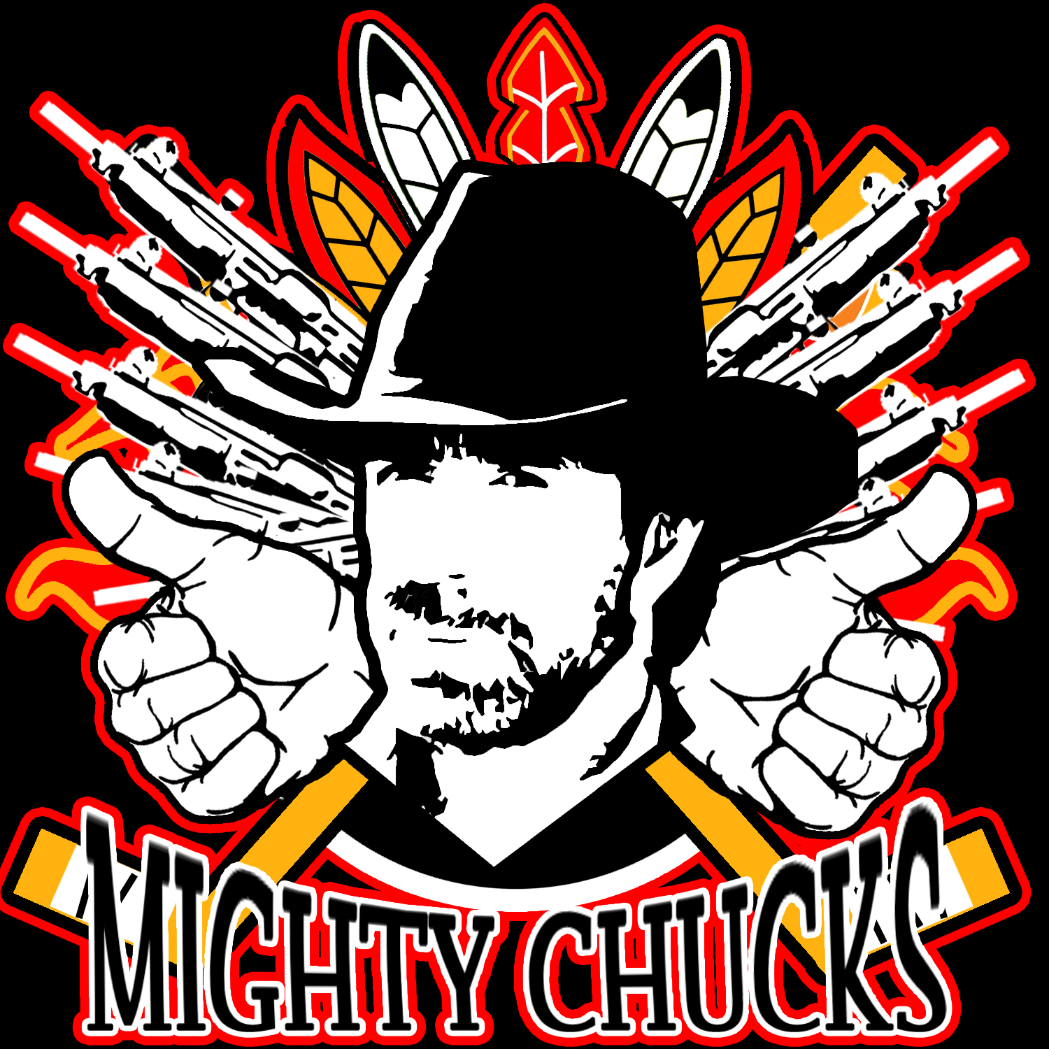 Mighty Chucks - Chuck Norris Fan Art - HD Wallpaper 