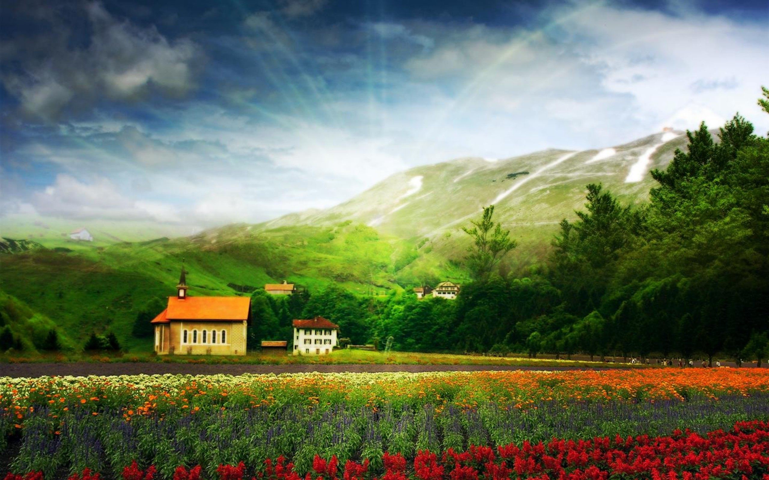 Beautiful, Scenery, Landscape, Background, Images, - Hd Wallpaper Scenery  Landscape - 2560x1600 Wallpaper 
