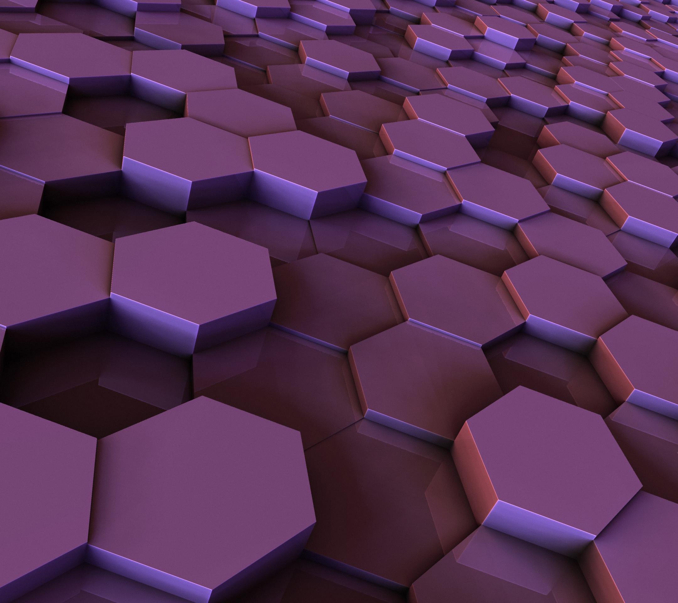 Lg 3d Wallpaper - Hexagonal Wallpapers Purple - HD Wallpaper 