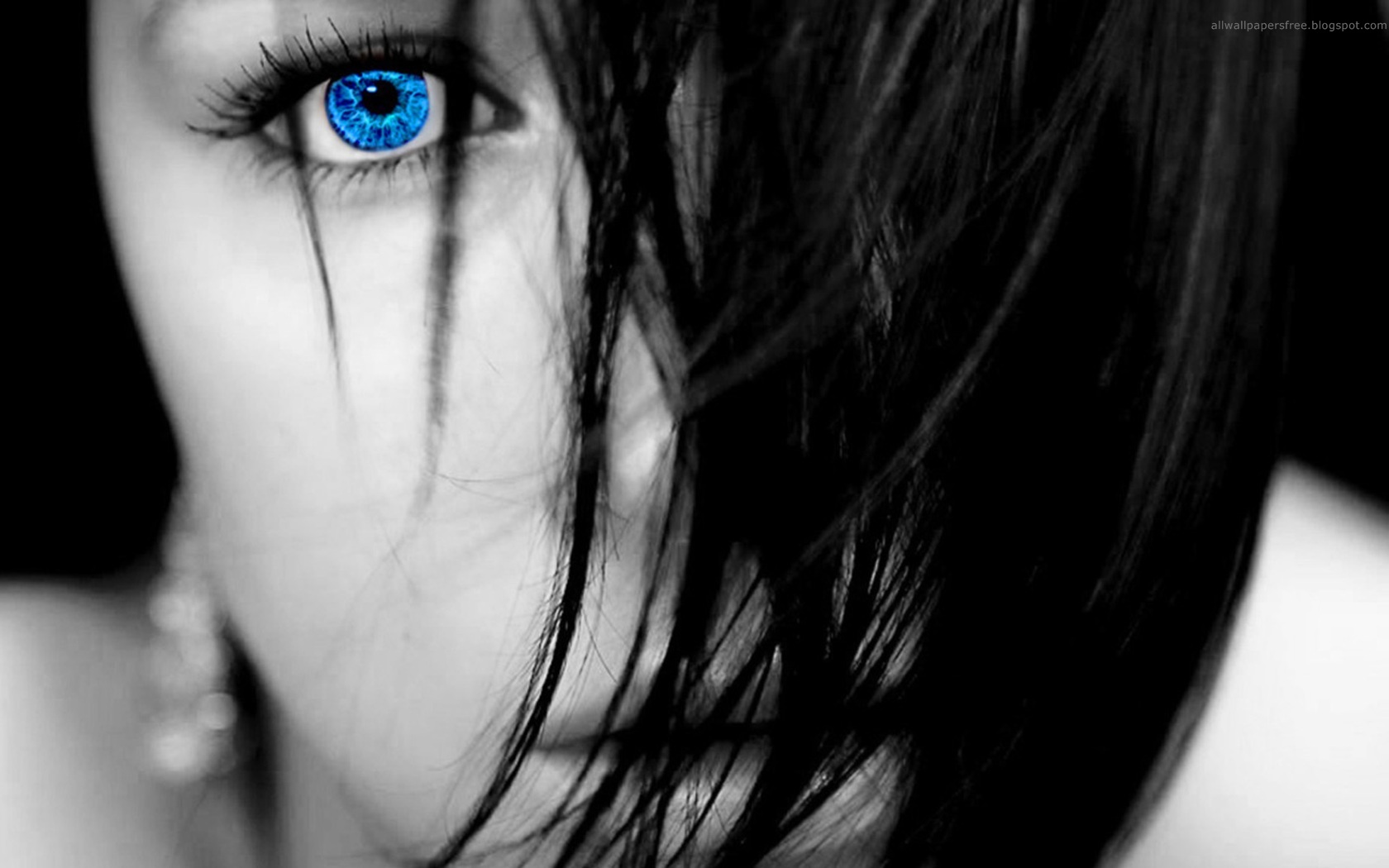 Blue Emo Eye Wallpaper From Eyes Wallpapers - Hd Wallpaper Emo - HD Wallpaper 