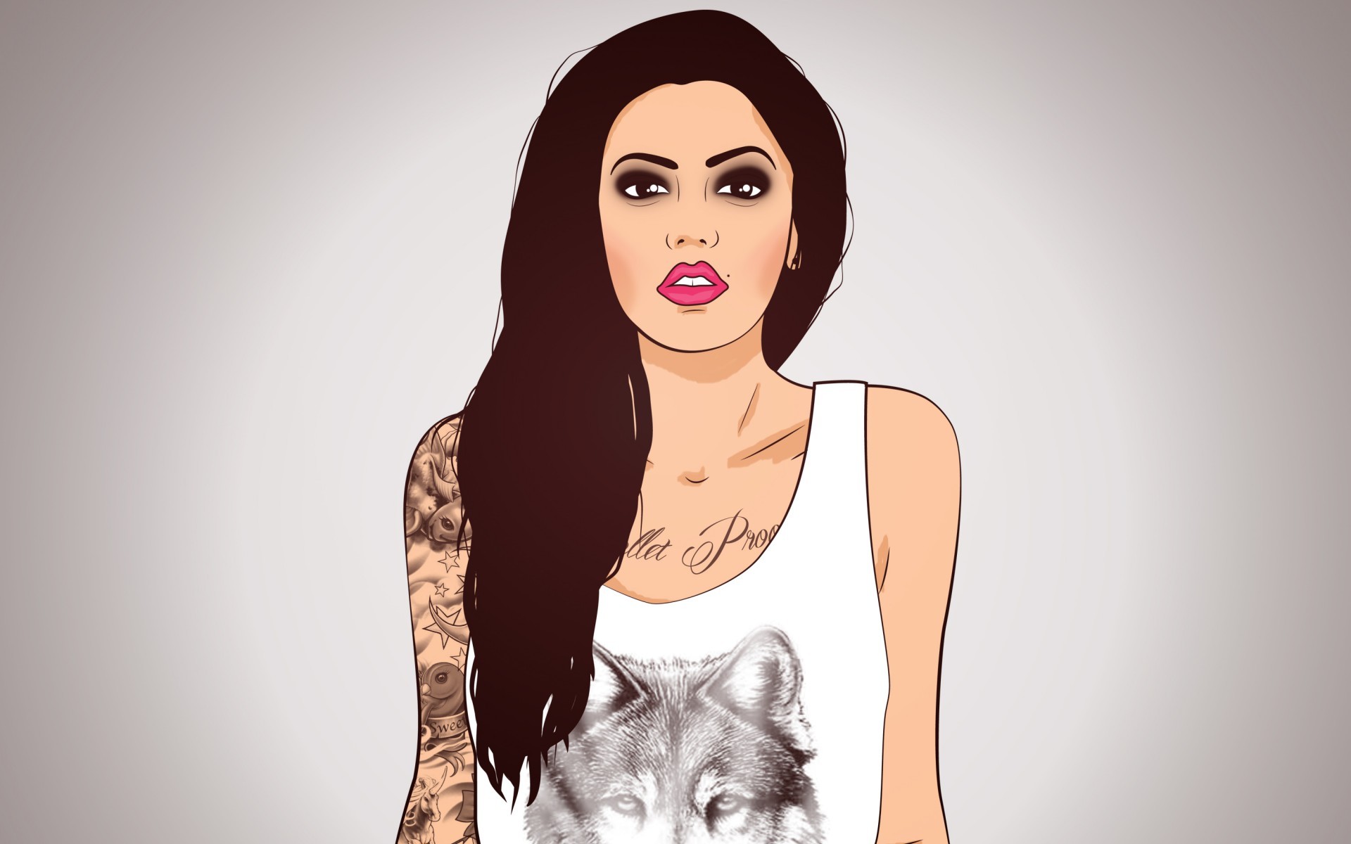 Tattoo On Skin Vector - HD Wallpaper 