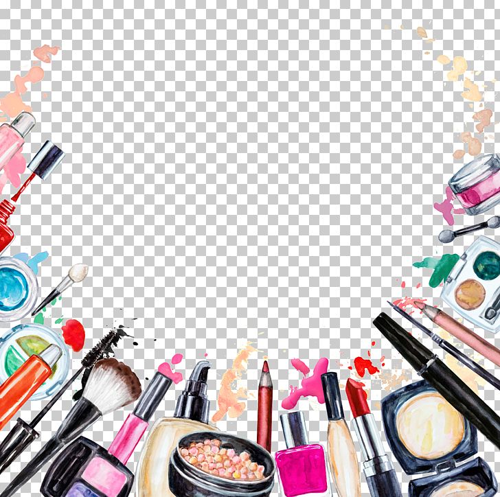 Cosmetics Beauty Lipstick Makeup Brush Eye Shadow Png, - Transparent Background Makeup Png - HD Wallpaper 