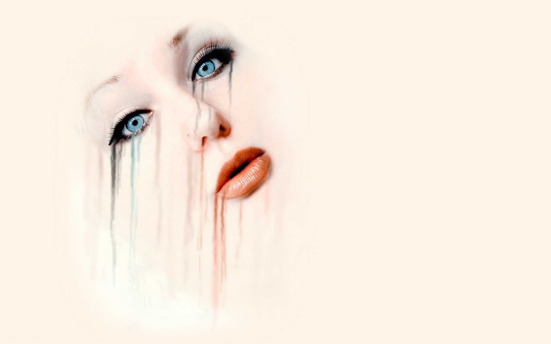 Crying Woman Hd - HD Wallpaper 