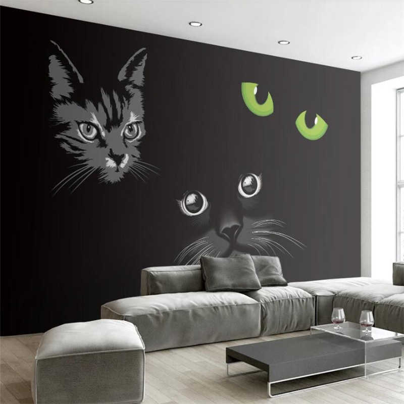 Tree Wall Mural Black And White - HD Wallpaper 