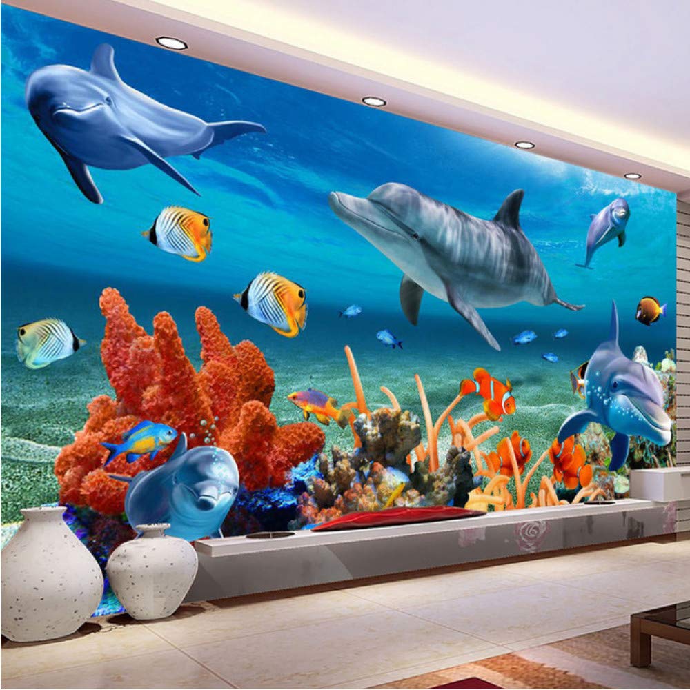 3d Aquarium Wallpaper For Walls - HD Wallpaper 