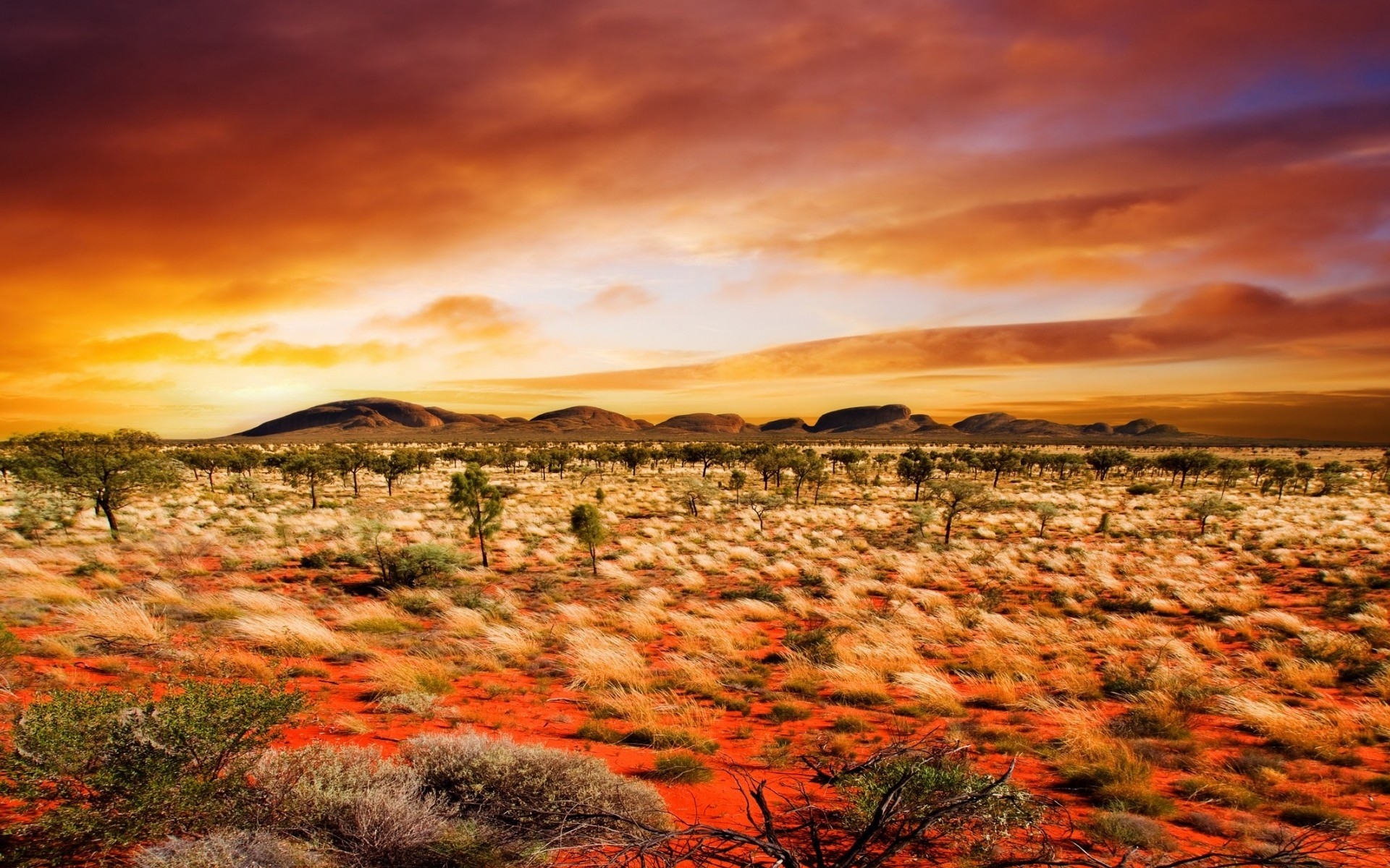 Colorful Desert Landscape Photograph - HD Wallpaper 
