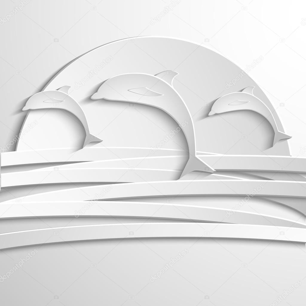 3d Dolfijn Kaart - HD Wallpaper 