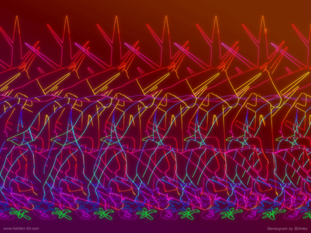 Horse Magic Eye - HD Wallpaper 