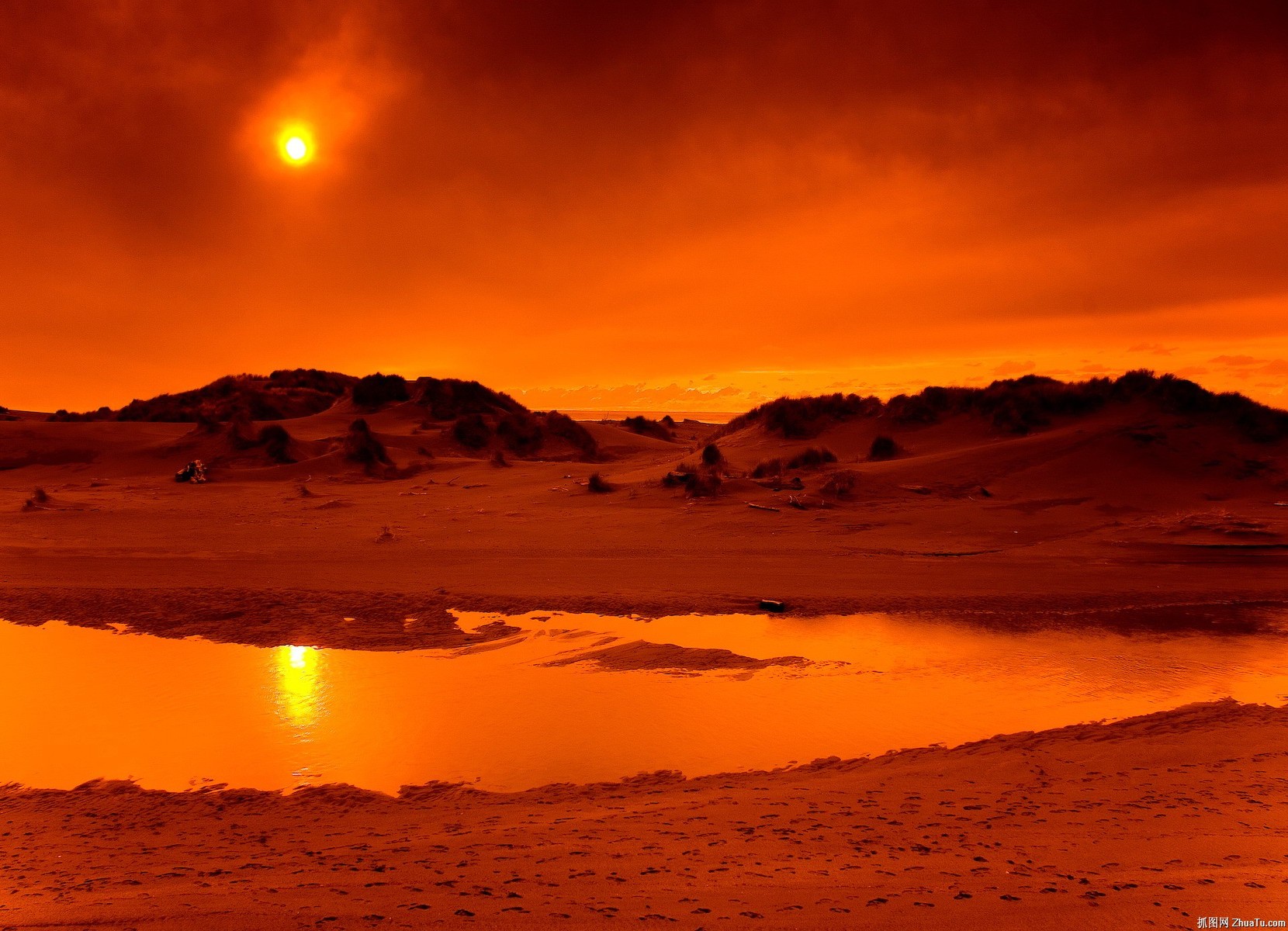 Desert Wallpaper Sunset - HD Wallpaper 