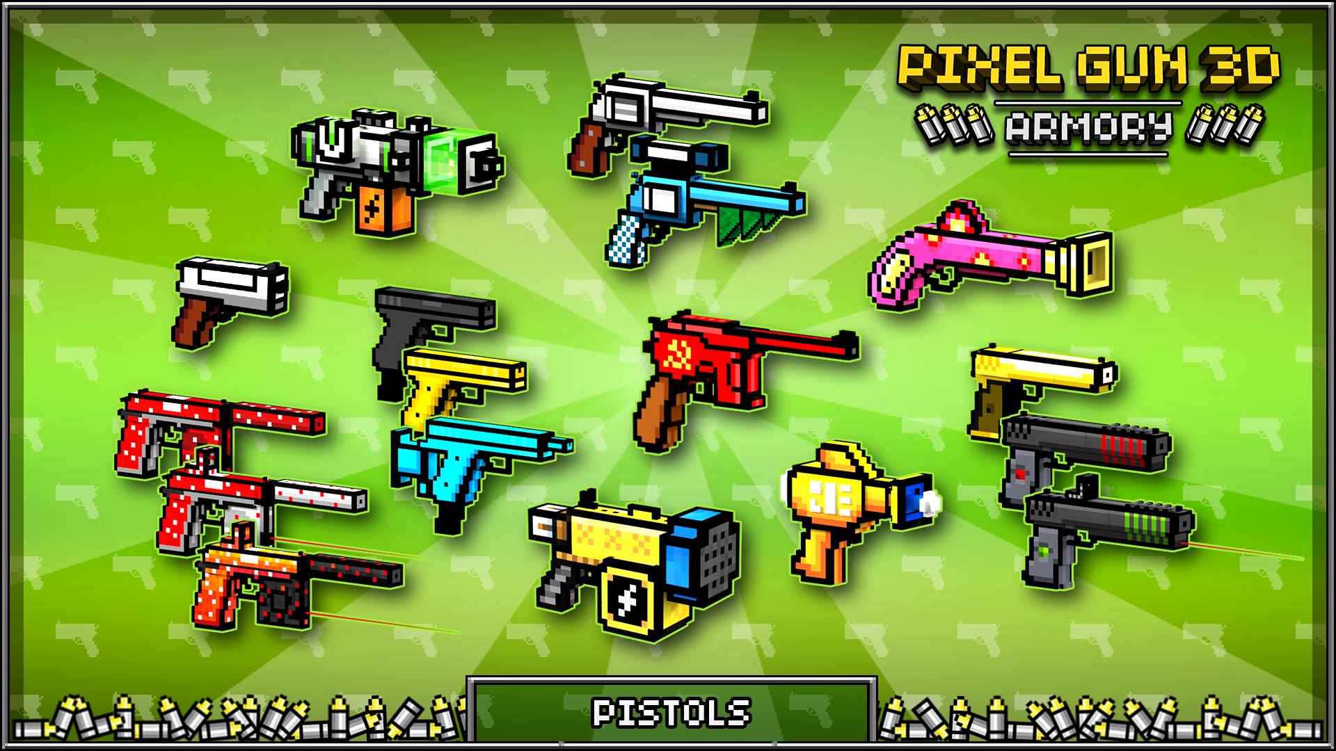 Pixel Guns 3d All Guns - HD Wallpaper 