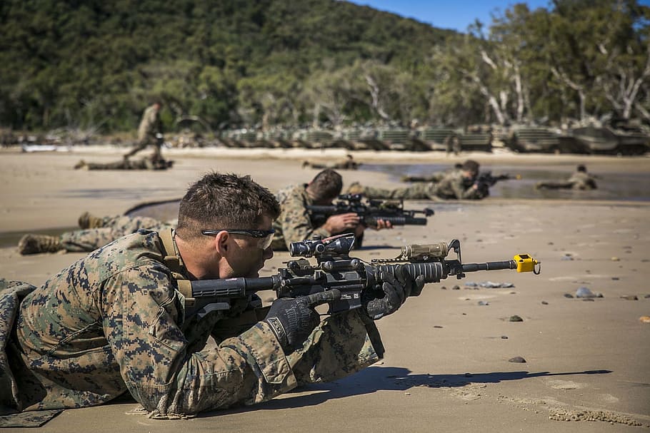 Usmc, United States Marine Corps, Marines, Landing, - United States Marines 2019 - HD Wallpaper 
