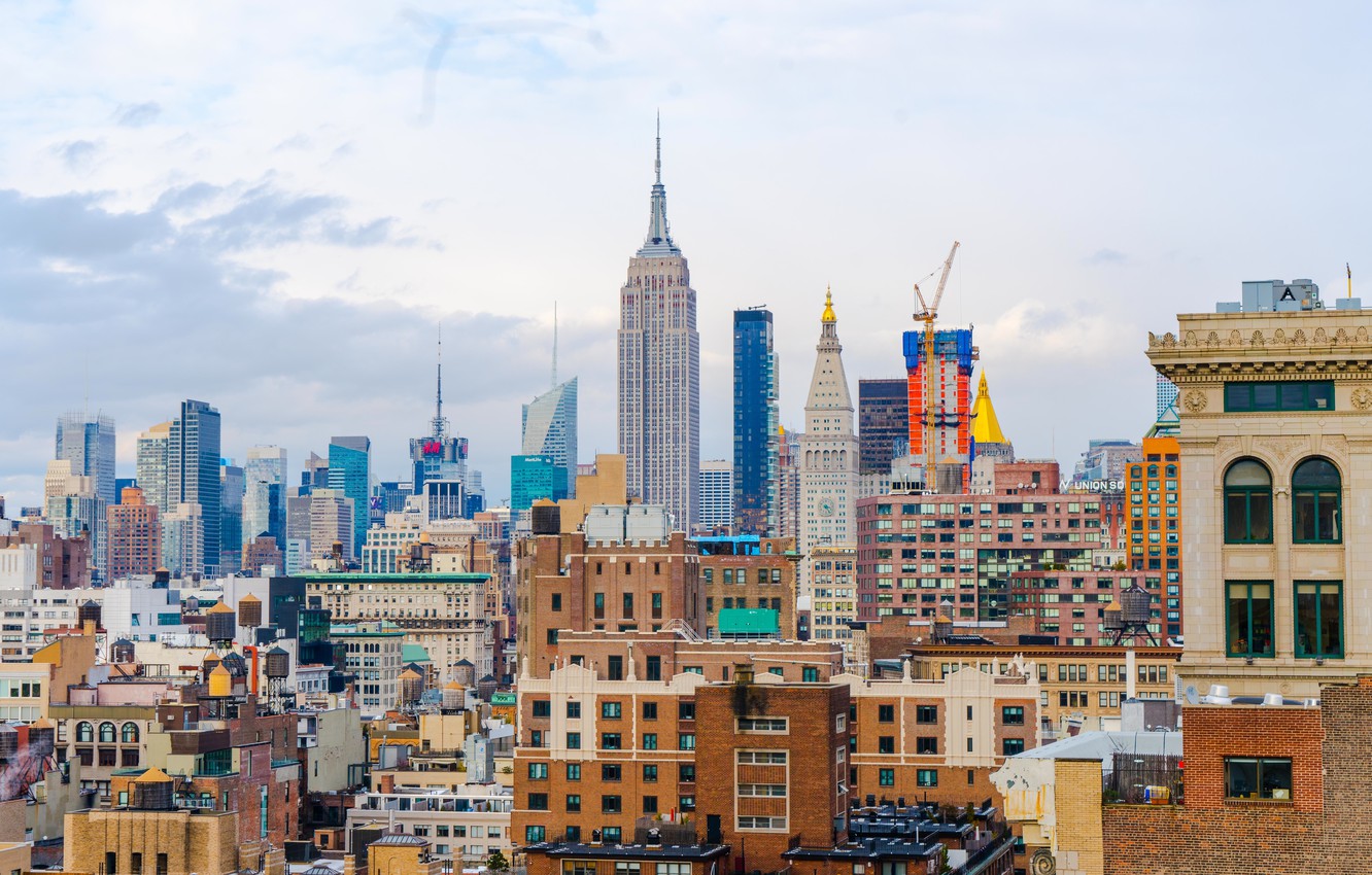 Photo Wallpaper Windows, Usa, United States, Skyline, - Empire State Building Fun - HD Wallpaper 