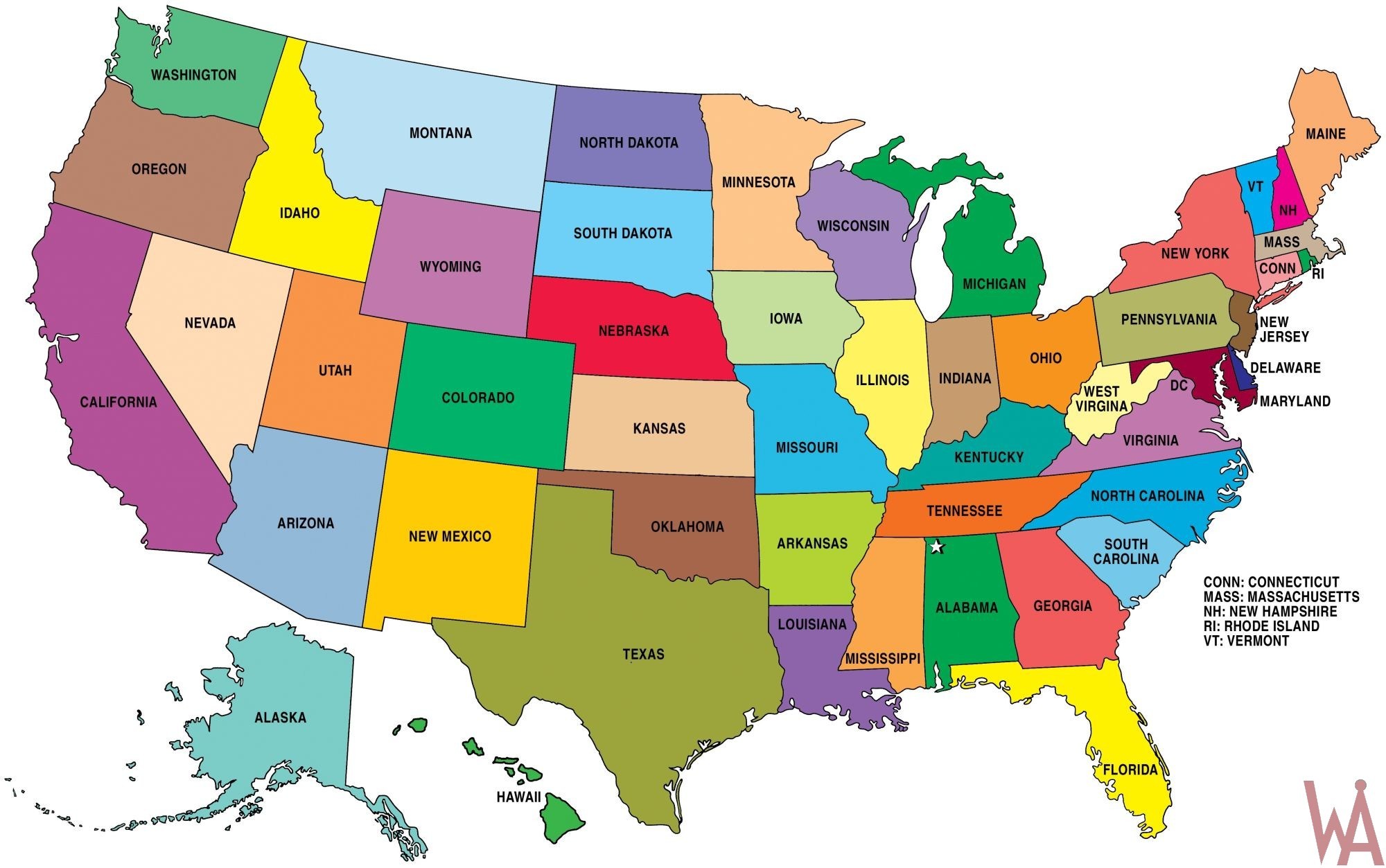 Hd Wallpaper Large State Map Of The United States - Map Of America 1930 - HD Wallpaper 