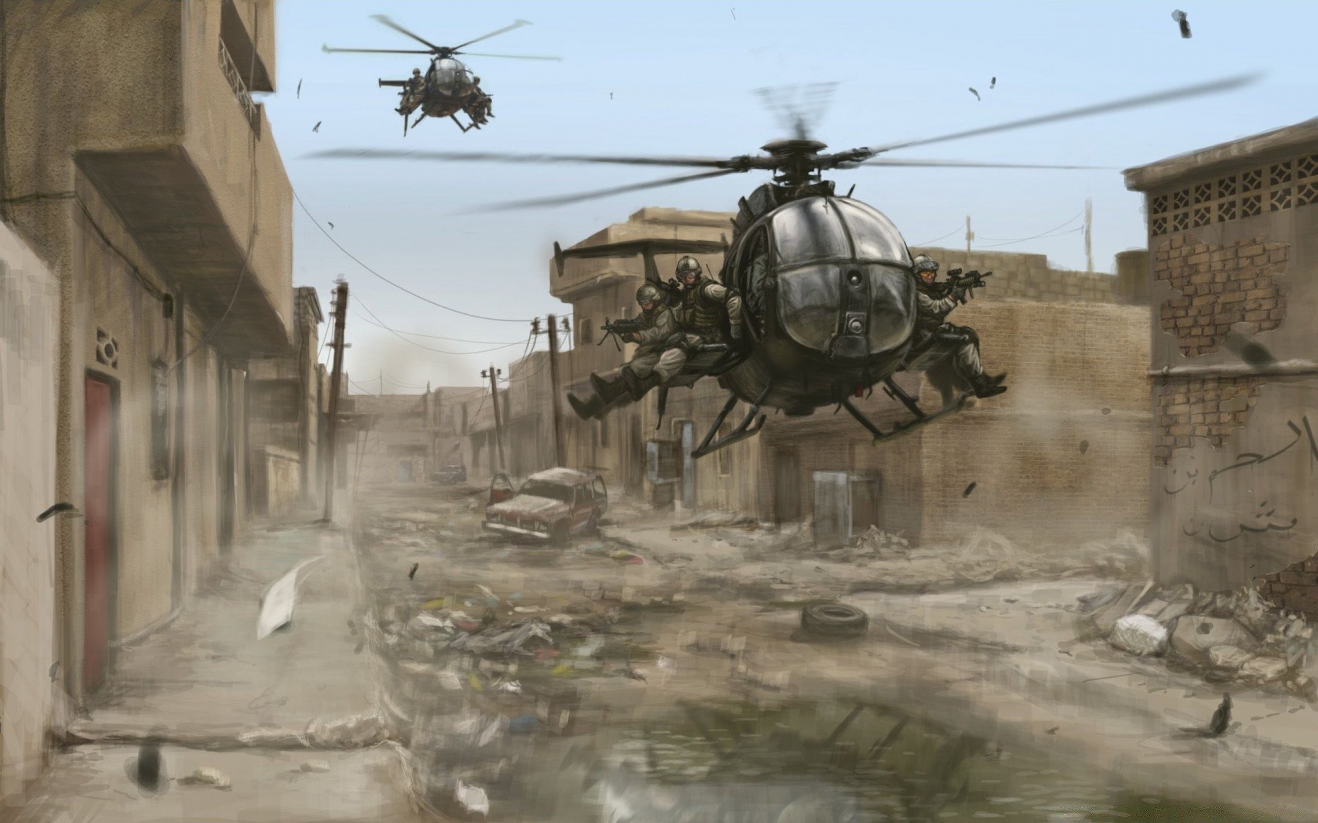 Other Games Architecture Town Travel Old Street Military - Black Hawk Down - HD Wallpaper 
