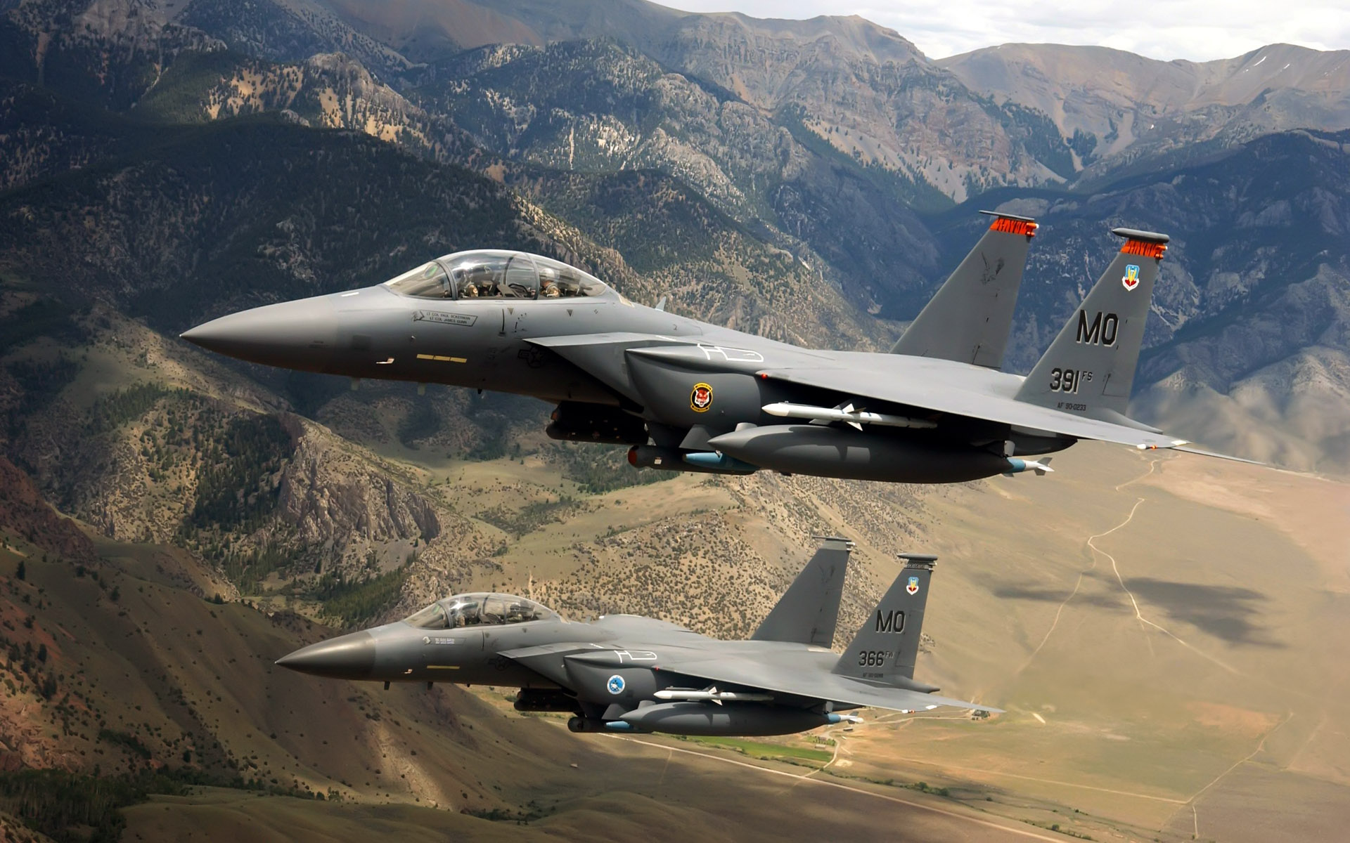 Us Military Fighters Wallpaper - F 15e Mountain Home Afb - HD Wallpaper 