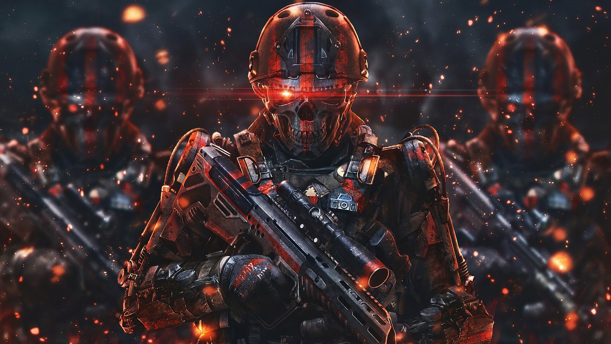 Sci-fi Dead Army Wallpaper - Robot Soldier Science Fiction - HD Wallpaper 