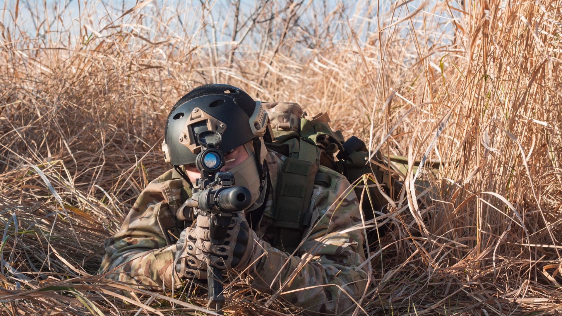 Ar 15 M 16 Red Sight U S Army Marine Corps Wallpaper - Sniper - HD Wallpaper 