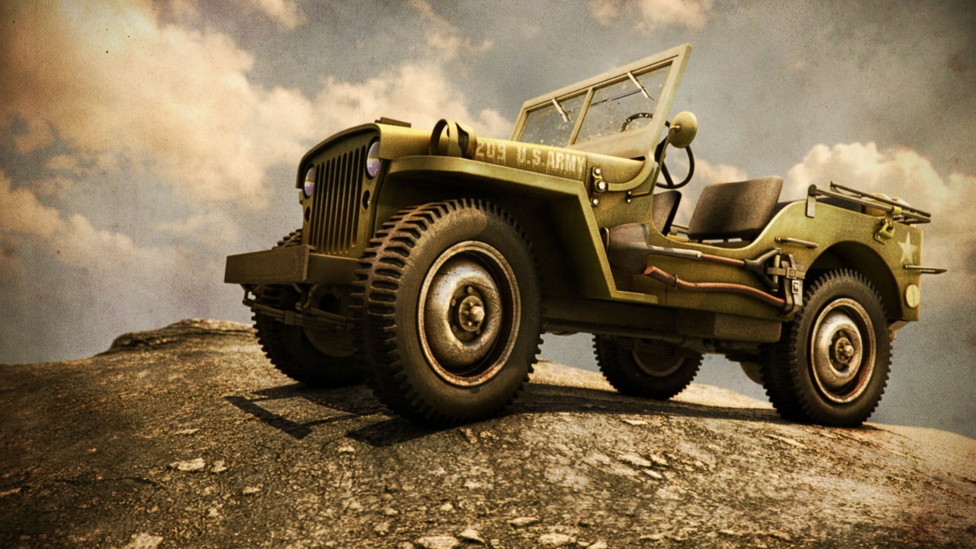 Willys Jeep Wallpaper Hd 1920x1080 Wallpaper Teahub Io
