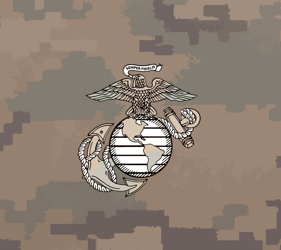 Marines Iphone Wallpaper - Marine Corps Emblem - HD Wallpaper 