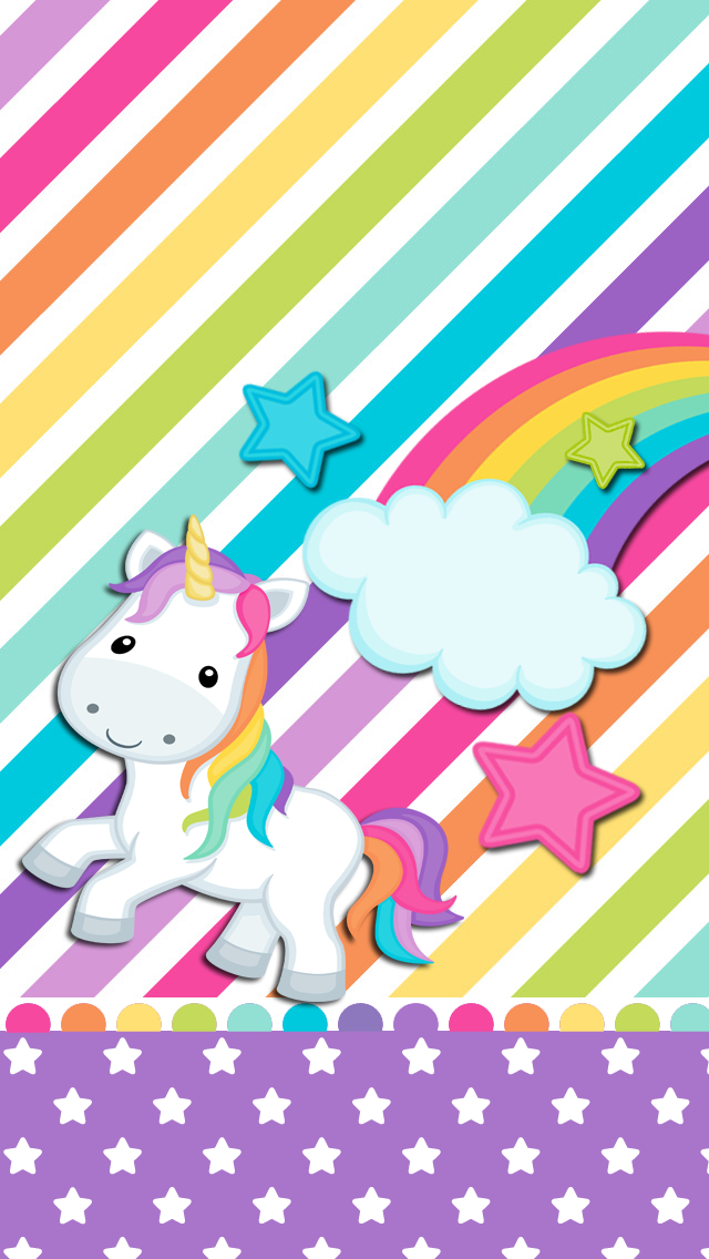 Rainbow Unicorn Wallpaper - Rainbow And Unicorns Backgrounds - HD Wallpaper 