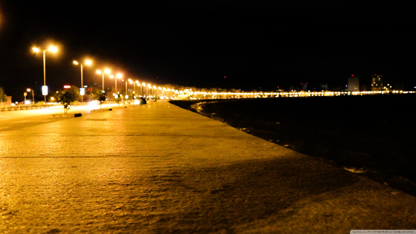 Marine Drive Mumbai Hd - HD Wallpaper 