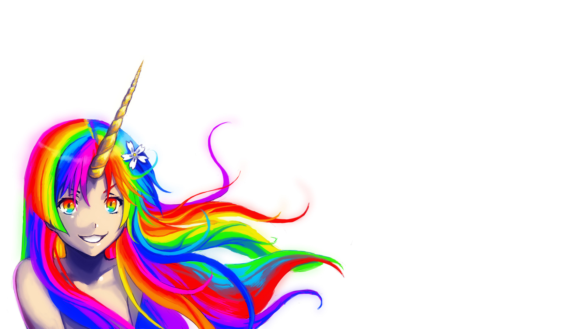 Robot Unicorn Attack Girl - HD Wallpaper 