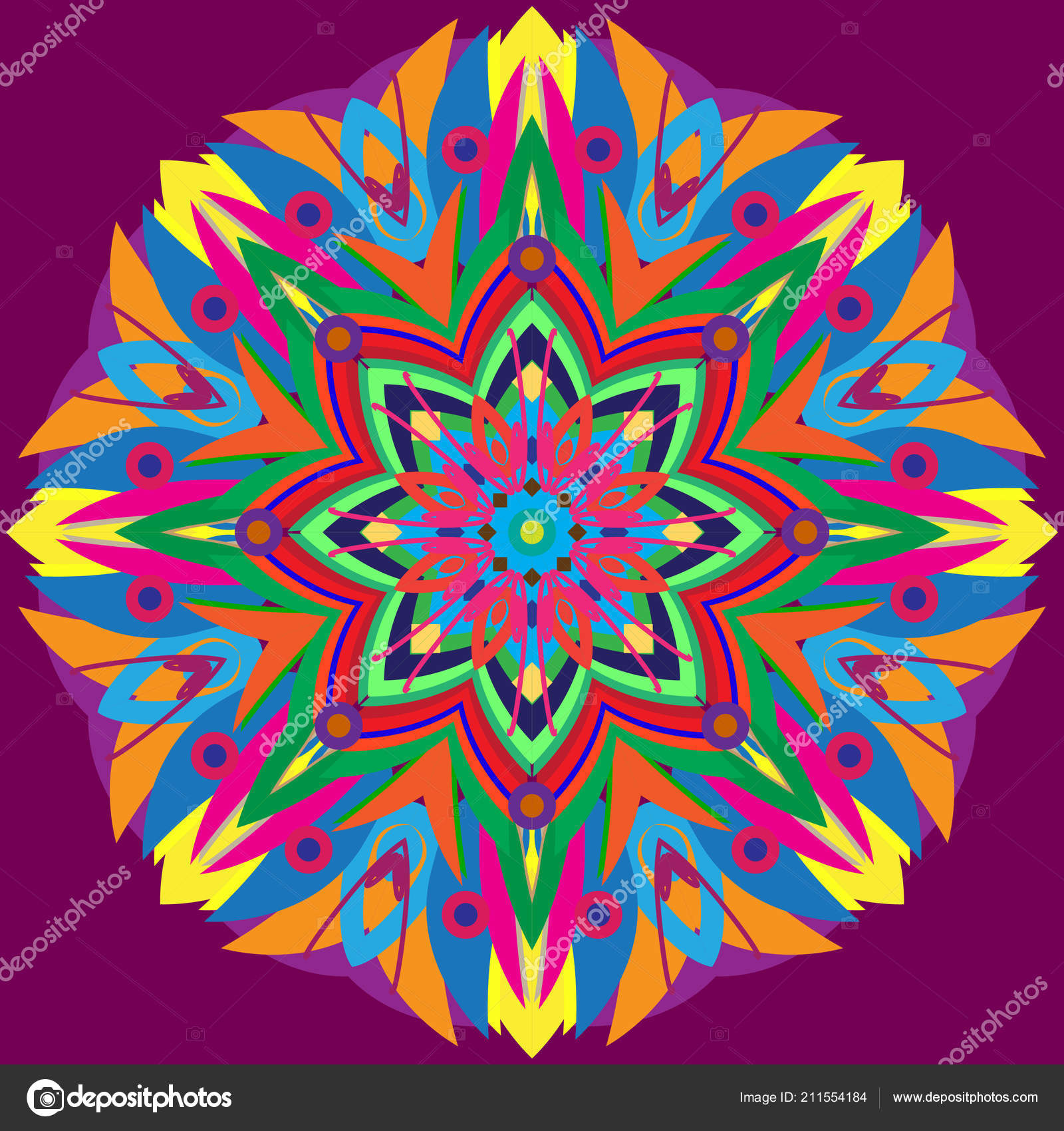 White Mandala On Purple Background - HD Wallpaper 