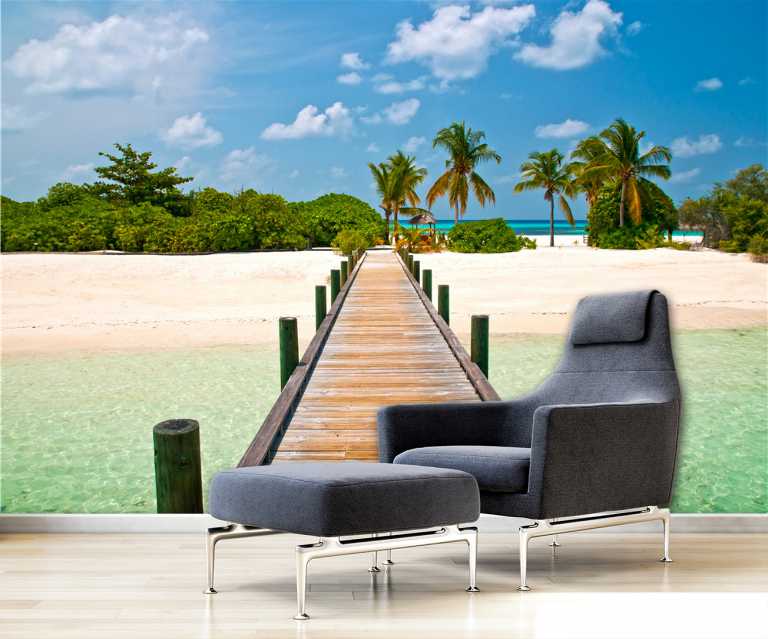 Beach Bridge Hd - HD Wallpaper 
