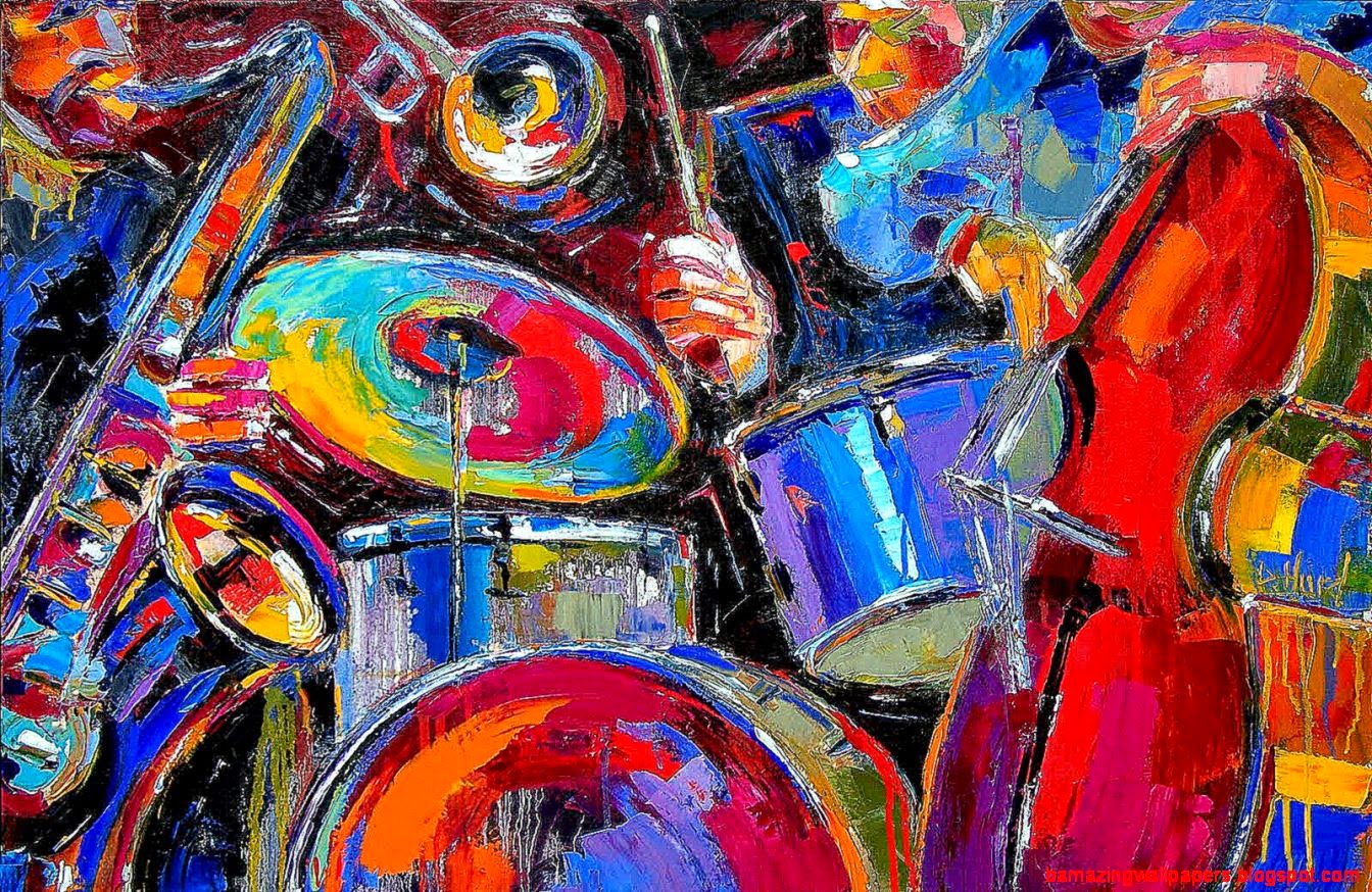 Abstract Art Paintings Music Hd Wallpaper And Download - Music Abstract Art - HD Wallpaper 