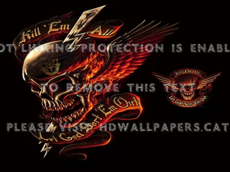 Kill Em All Let God Sort Out Skull Army 3d - Kill Em All Let God - HD Wallpaper 