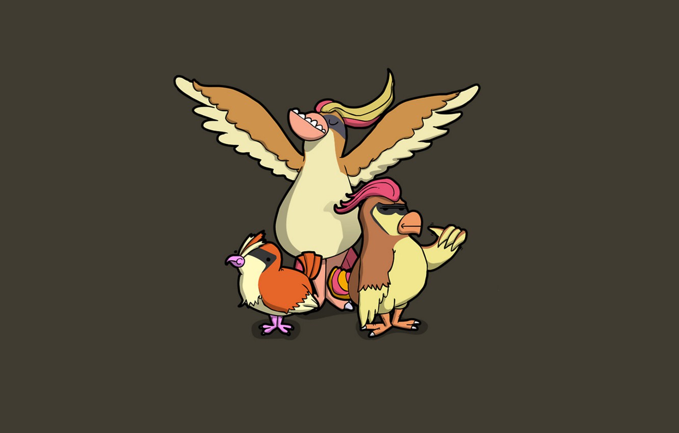Photo Wallpaper Caricature, Pokemon, Pokemon, Flying, - Pokémon - HD Wallpaper 