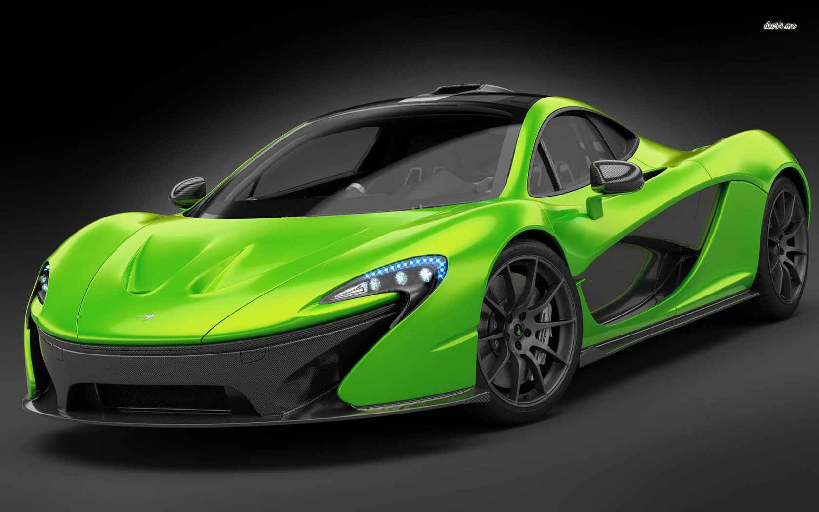 Mclaren P1 Green And Black - HD Wallpaper 