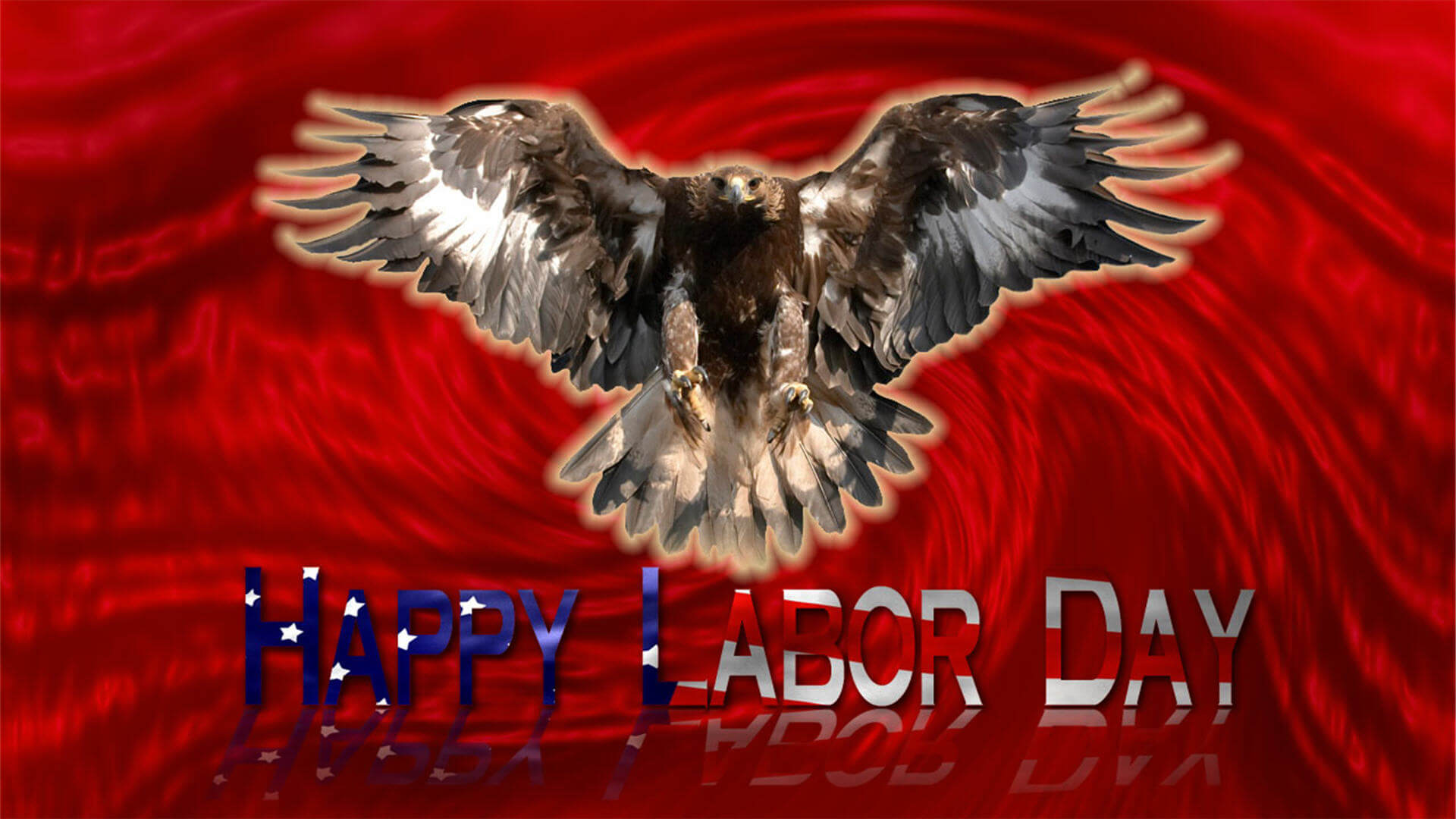 Happy Labor Day Usa Flag Eagle Hd 3d Wallpaper - Happy Labor Day - HD Wallpaper 