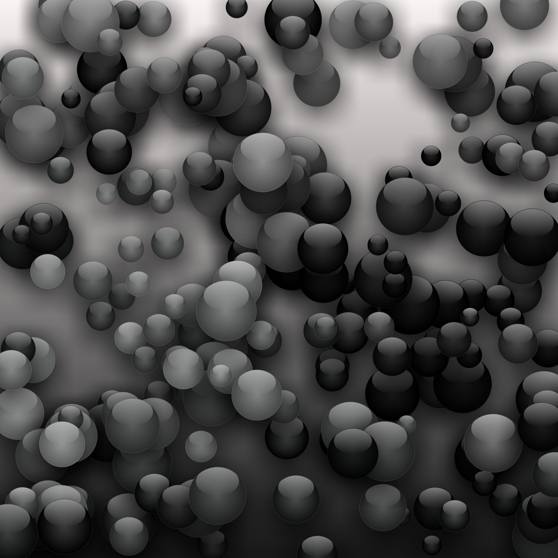 Wallpaper 3d Balls Free Photo - Monochrome - HD Wallpaper 