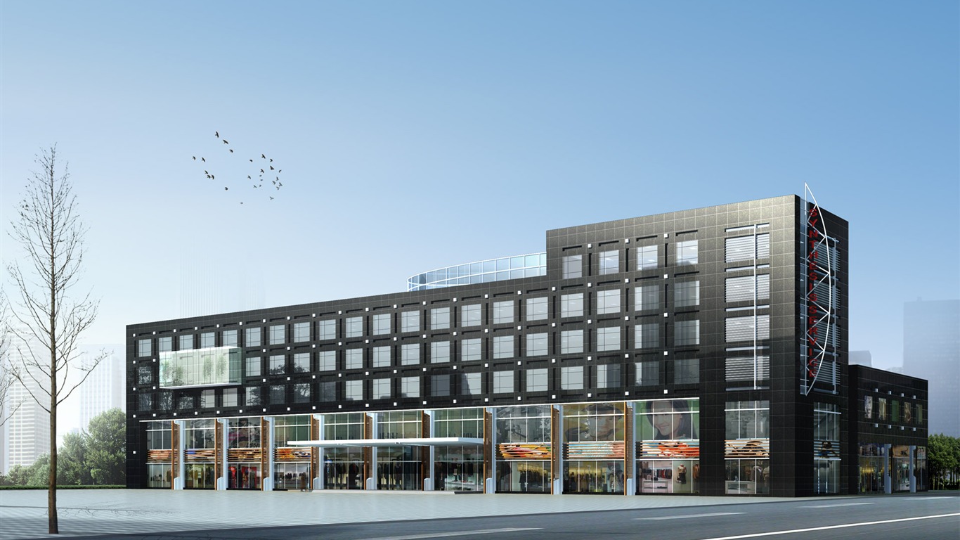 3d Architectural Rendering Of Residential Buildings - 建筑 效果 图 - HD Wallpaper 