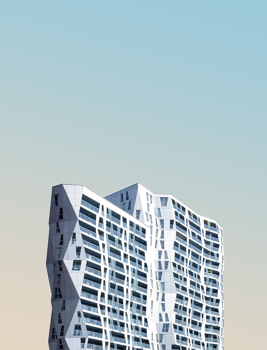 Half View Photo Of 3d Style High Rise Building, Sky, - Architecture - HD Wallpaper 