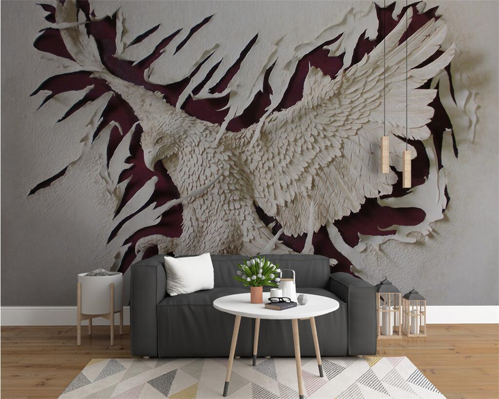 Aguila Pintada En La Pared - HD Wallpaper 