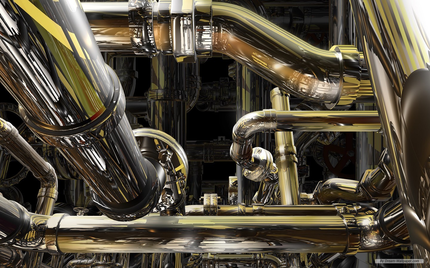 Free Art Wallpaper - Metal Pipe - HD Wallpaper 