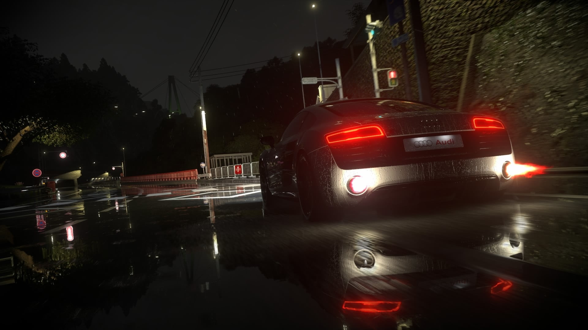 Audi R8 De Noche - HD Wallpaper 