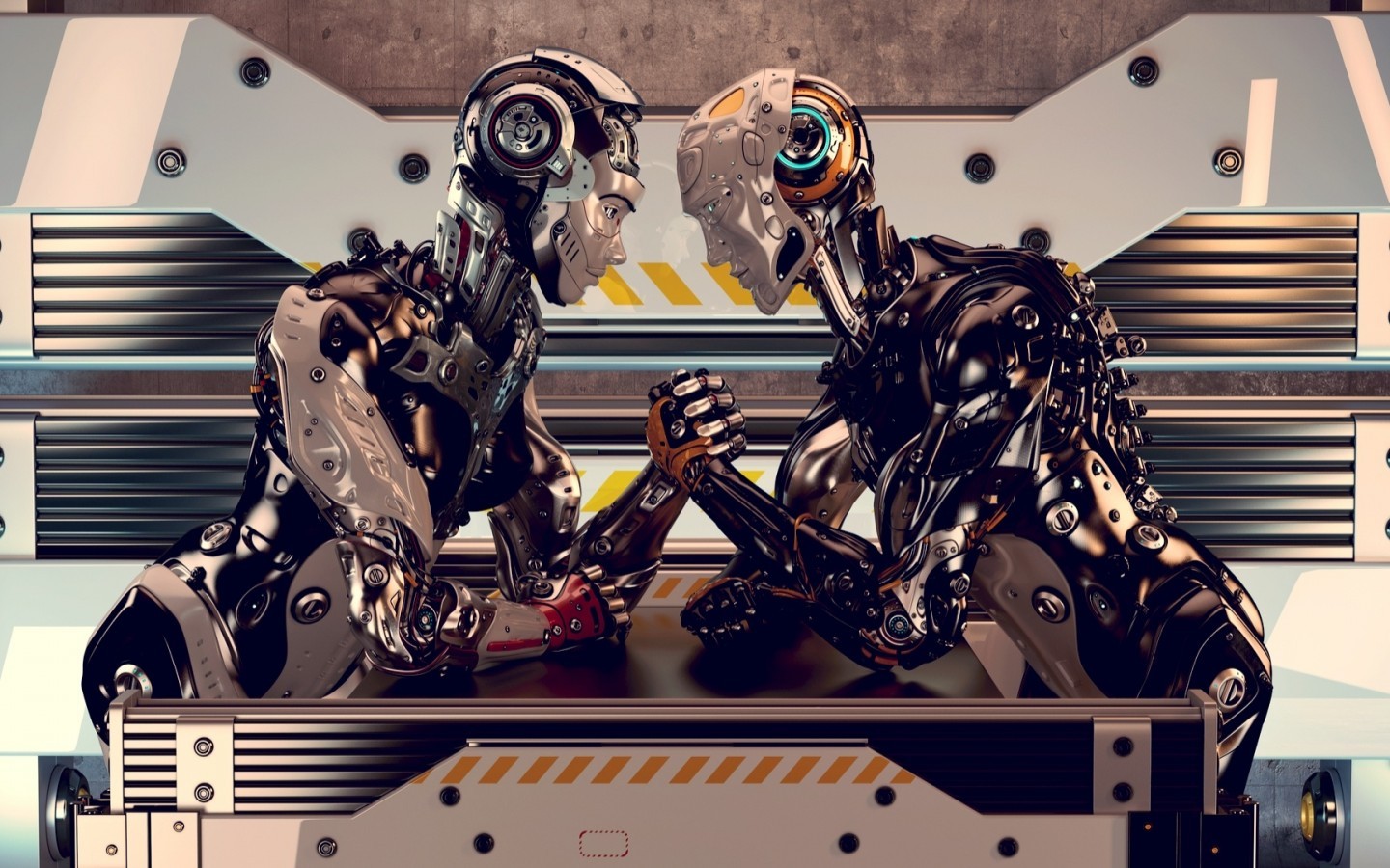 Robots, Wrestling, 3d Model, Cgi, Render, Profile View - Ai Is Bad - HD Wallpaper 