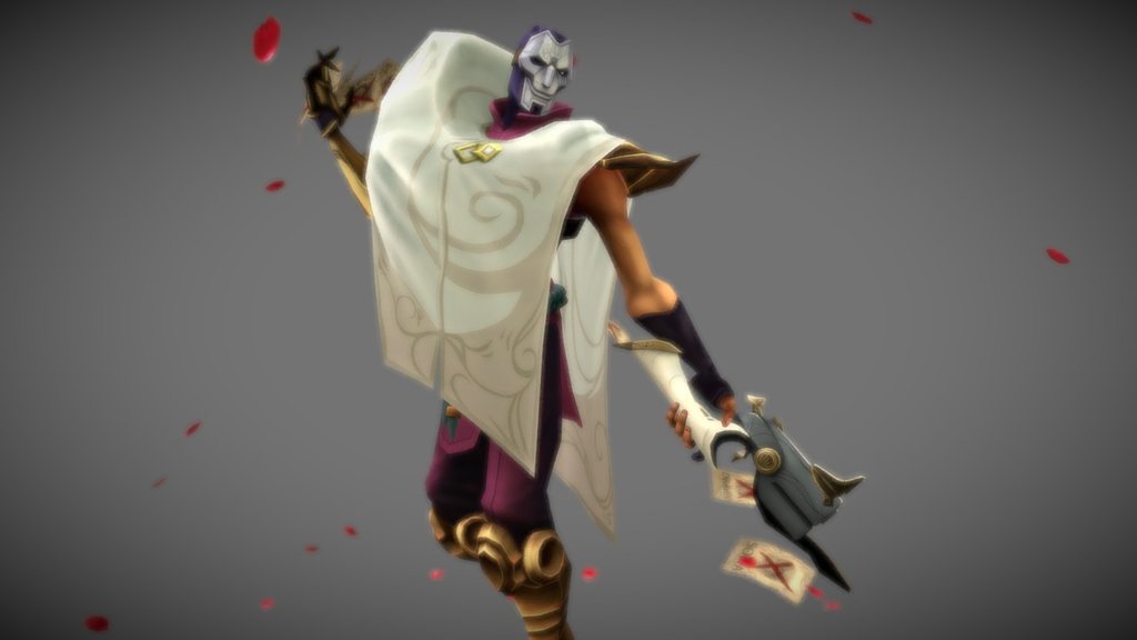 Jhin 3d Model - HD Wallpaper 