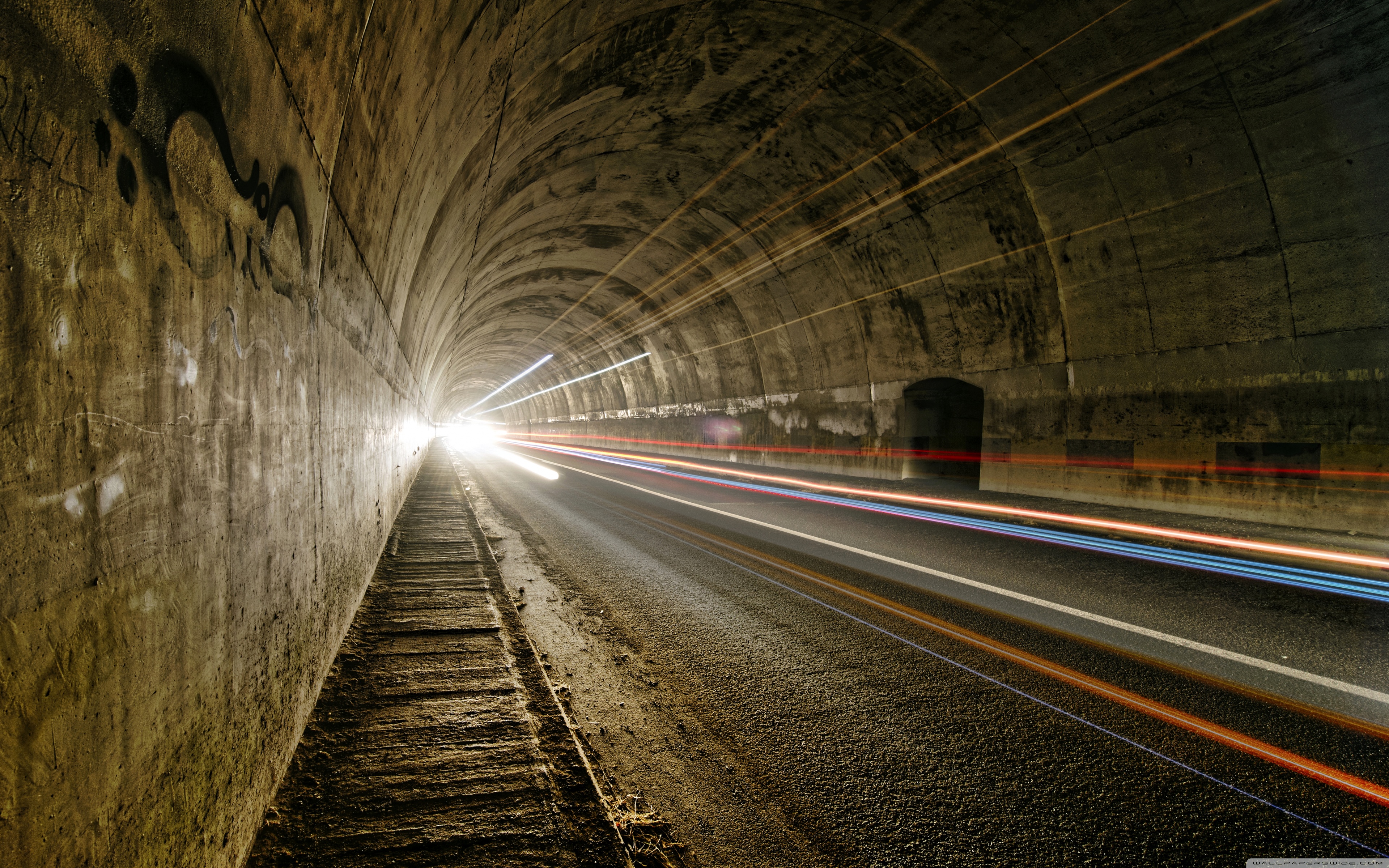 Car Tunnel - HD Wallpaper 